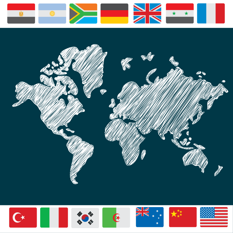 Map rug global map design - TenStickers