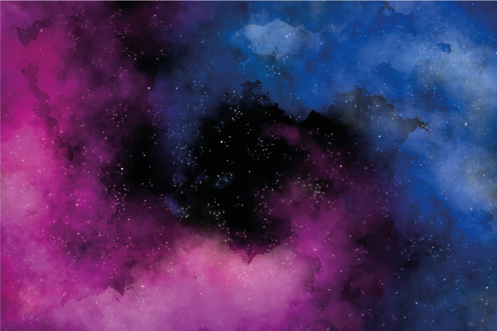 Cosmic Night Sky star rug - TenStickers