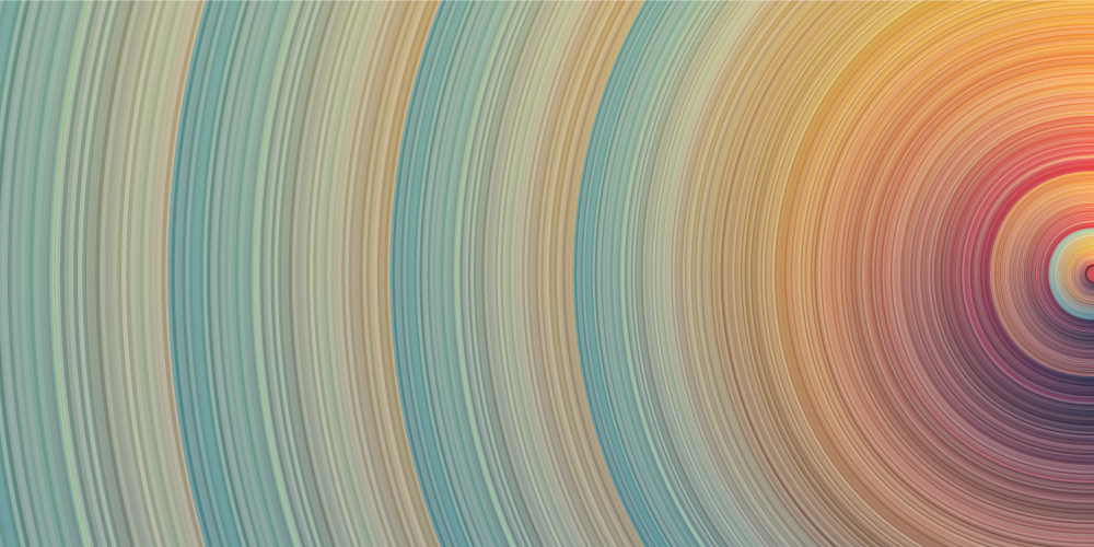 Spiral colour waves minimalistic rug - TenStickers