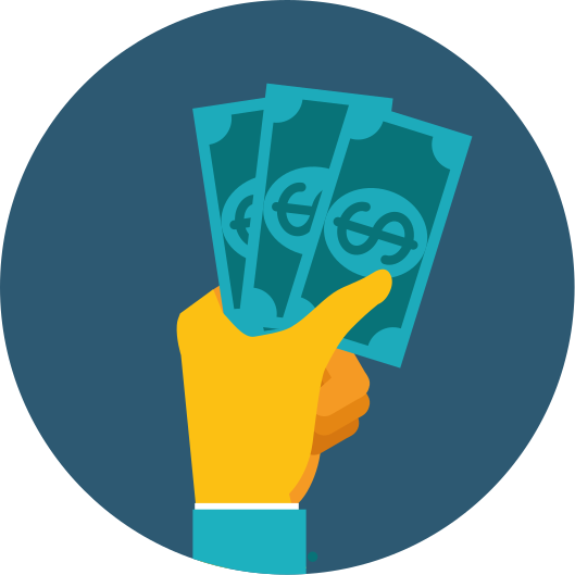 Hand Holding Cash kids rug - TenStickers