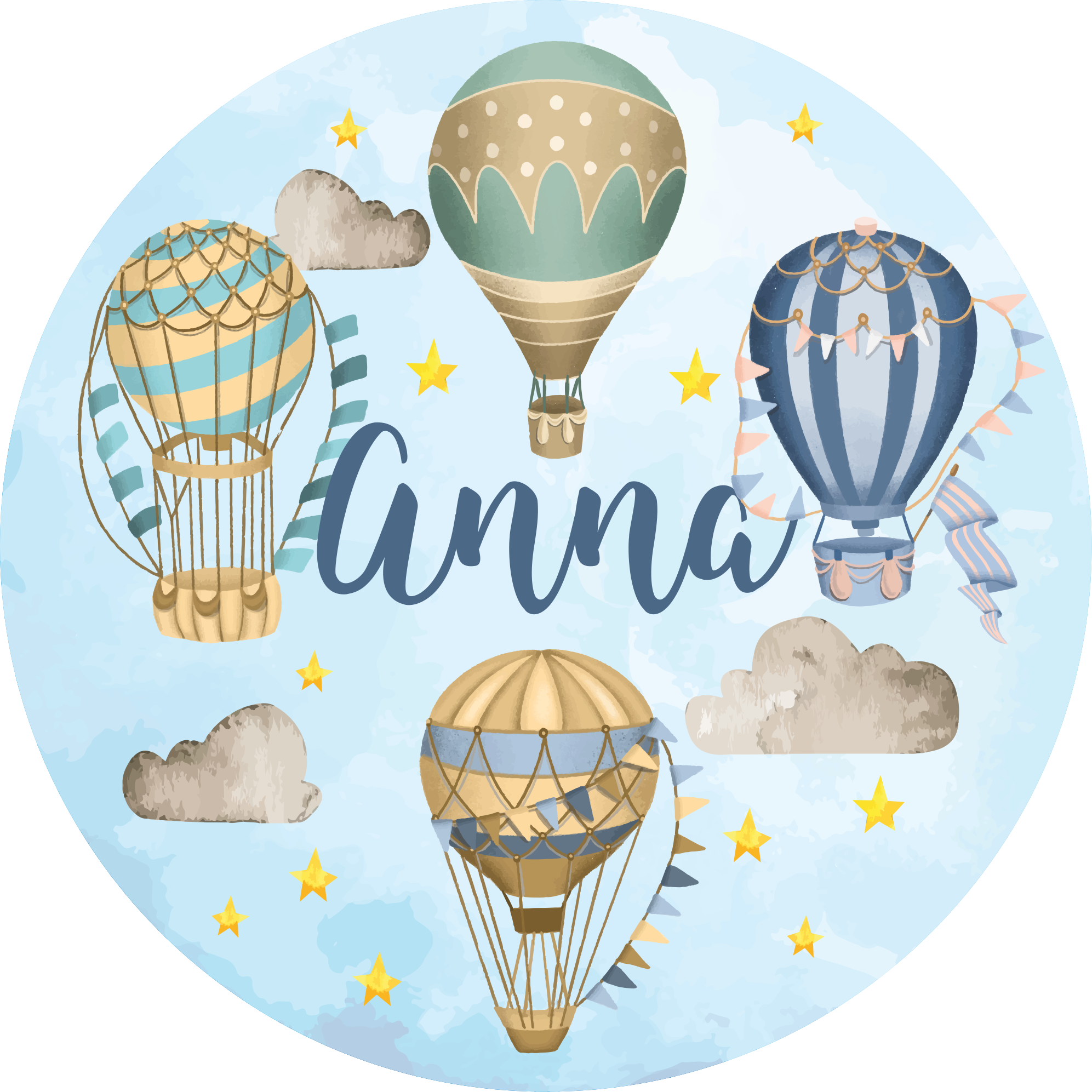 Air Balloon Fantasy custom floor mat - TenStickers