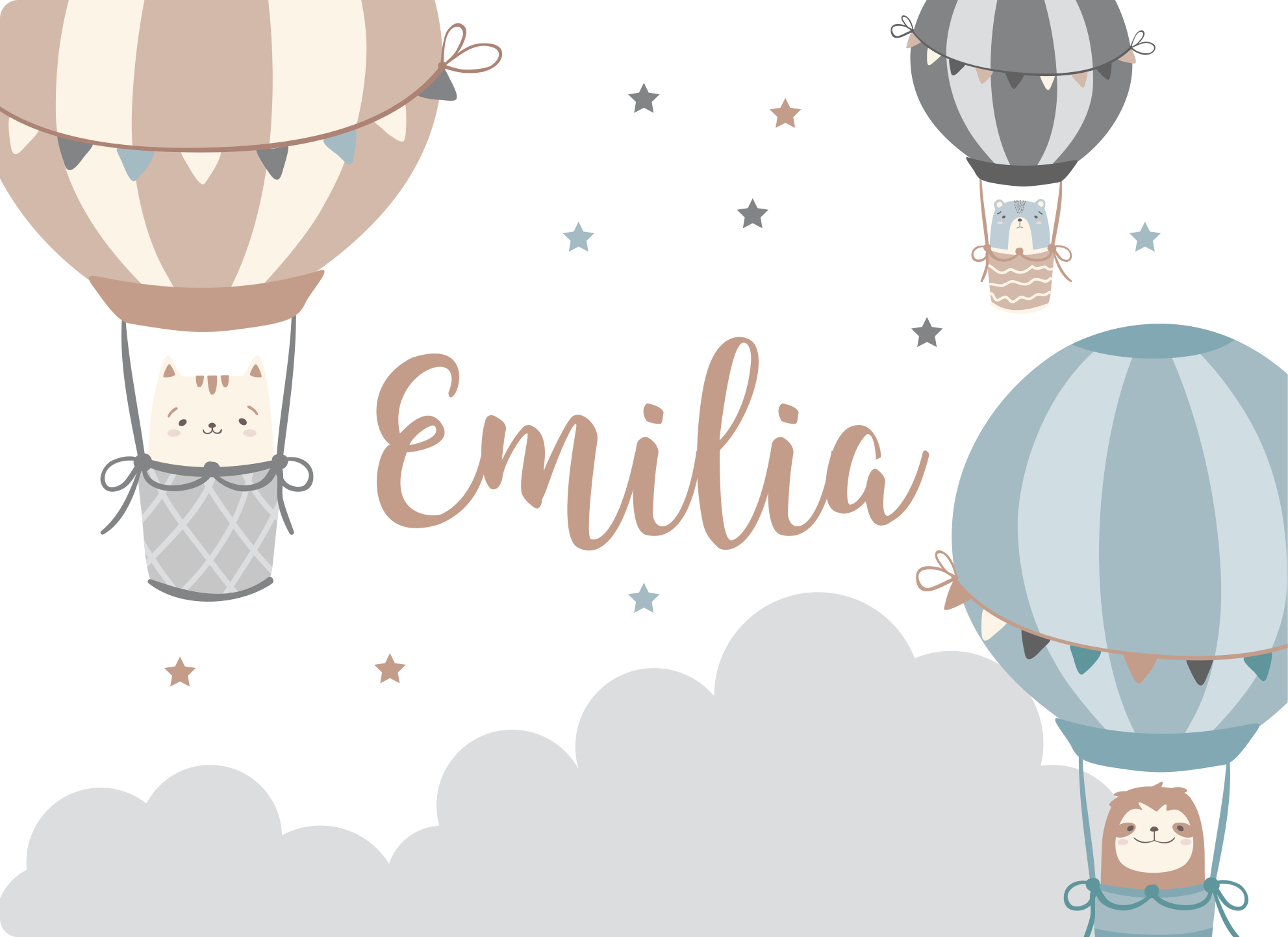 Aerial Balloons custom floor mat - TenStickers