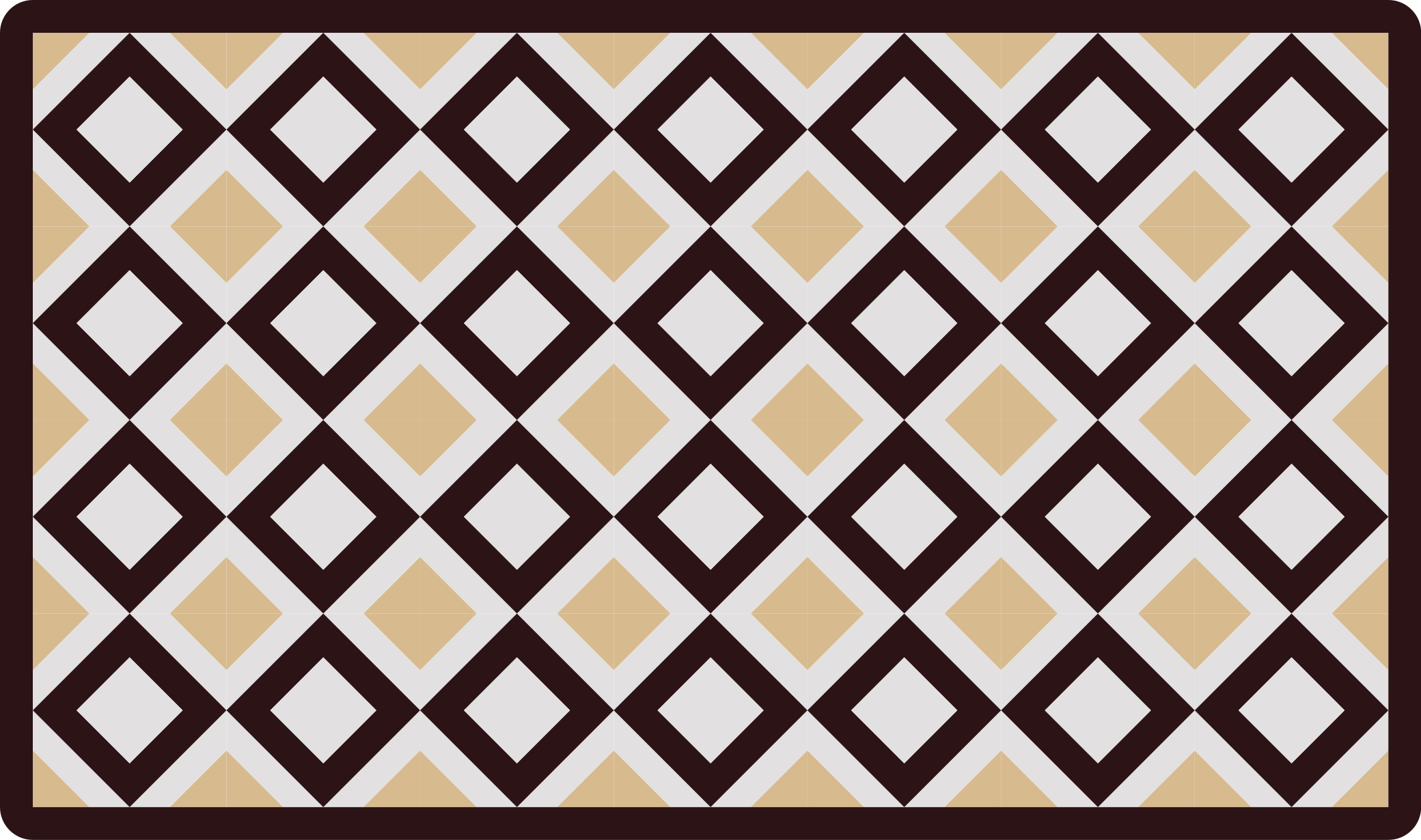 Diamon element geometric rug - TenStickers