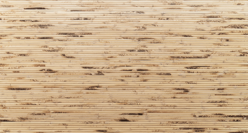 Organic bamboo appearance wood effect rug - TenStickers