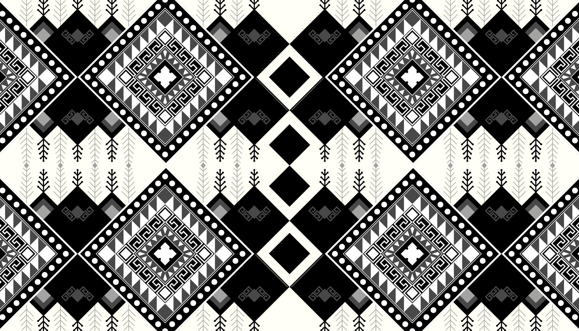 Single-hued motif ethnic rug - TenStickers