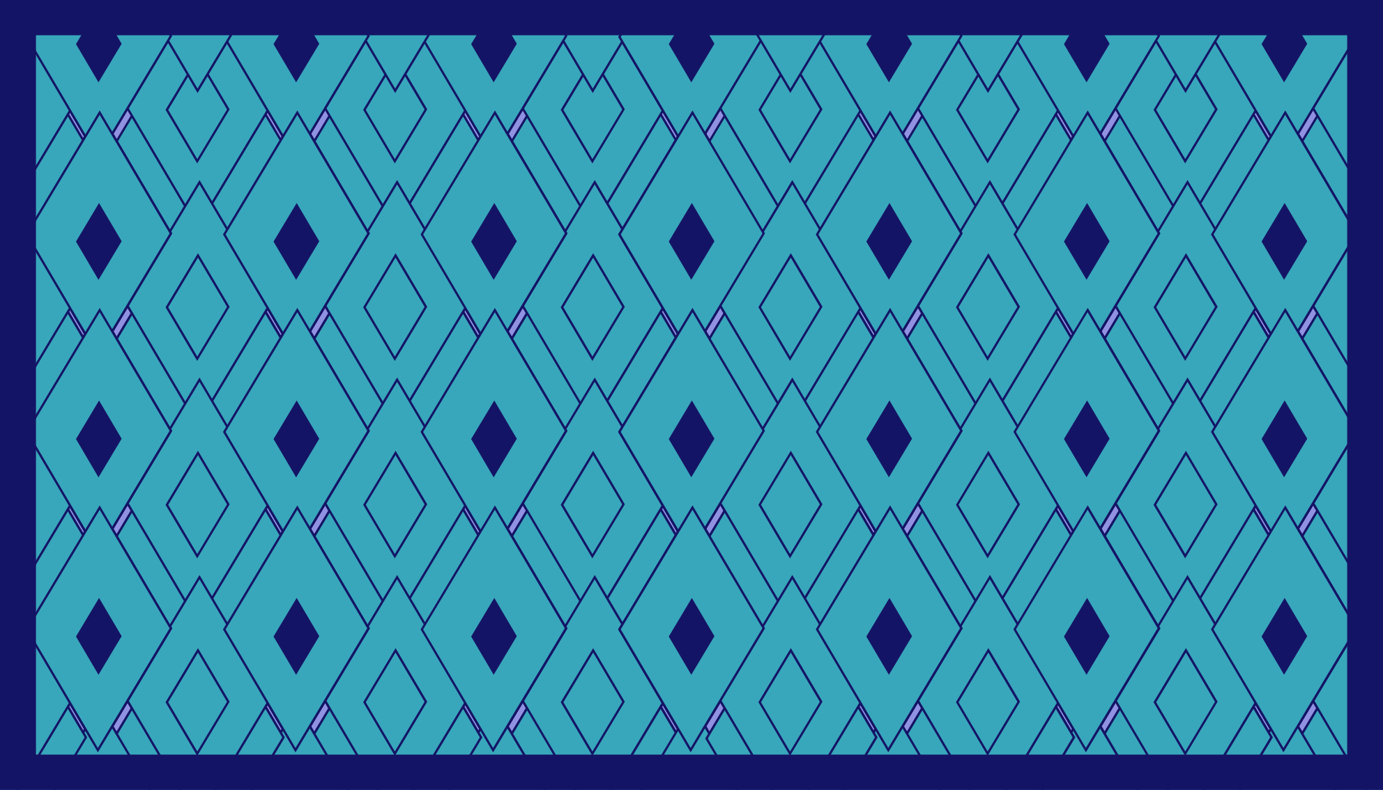Blue diamond elements geometric rug - TenStickers