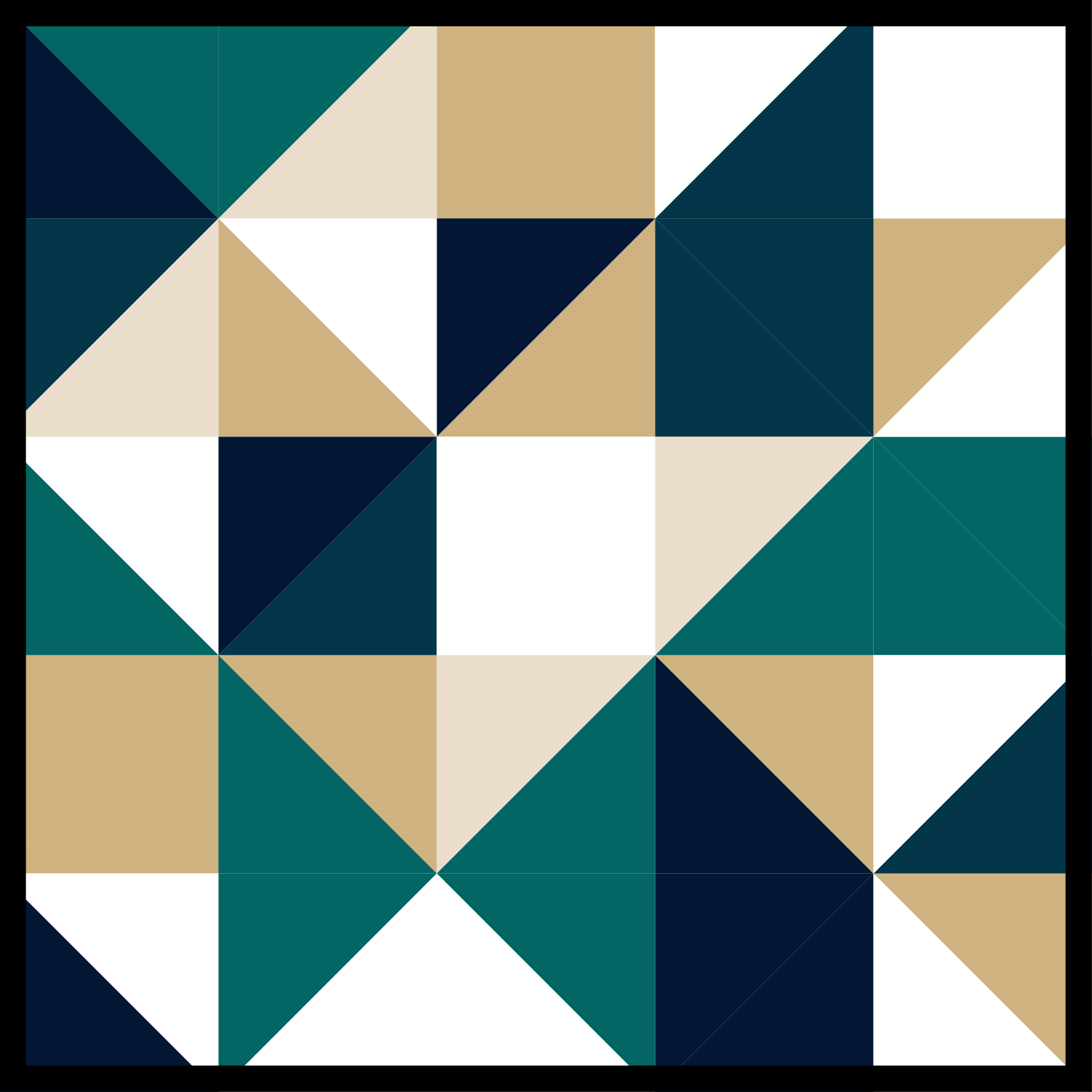 Triangular Color Blocks geometric rug - TenStickers