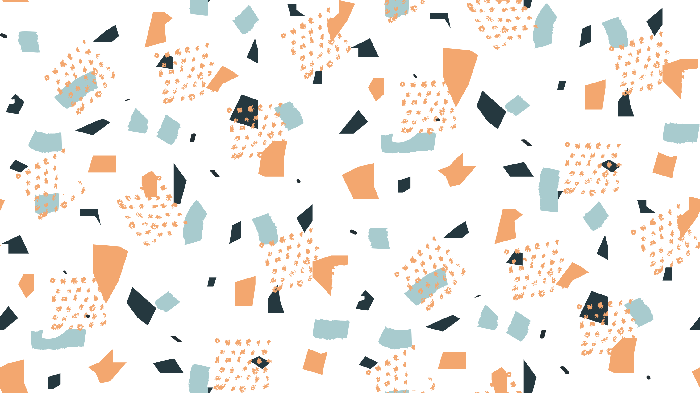 Irregular pastel figures pattern minimal rug - TenStickers