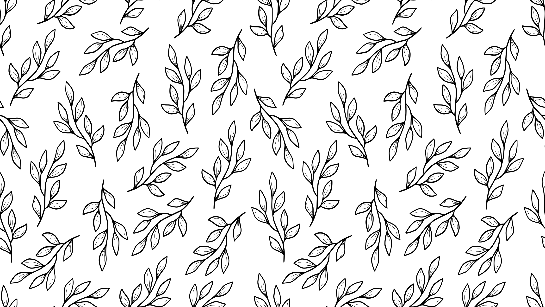 Leafy Branch Pattern nature rug - TenStickers