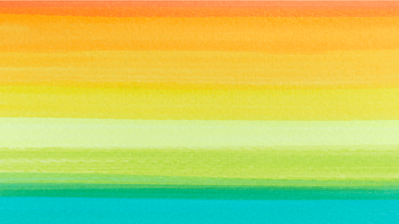 Vibrant Gradient Lines living room rug - TenStickers