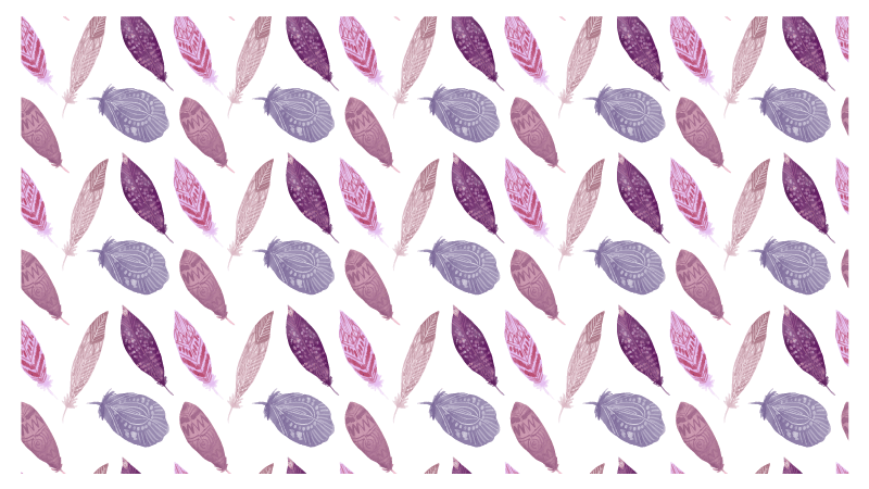Vibrant Feather Motif nature rug - TenStickers