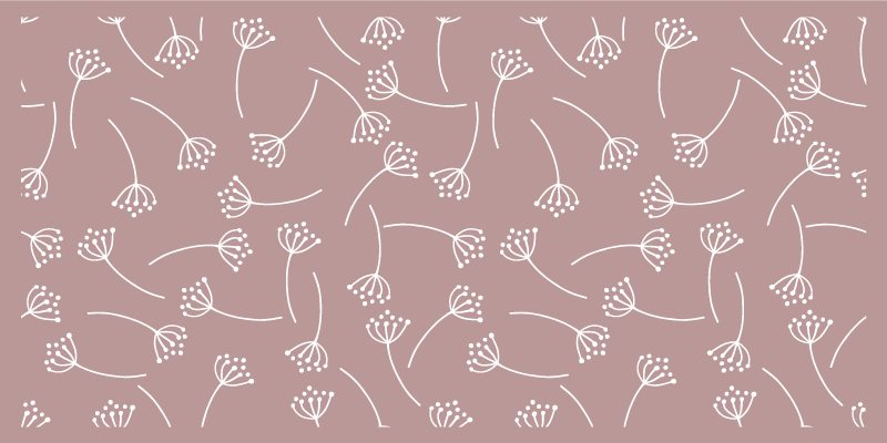 Soft Floral Pattern nature rug - TenStickers