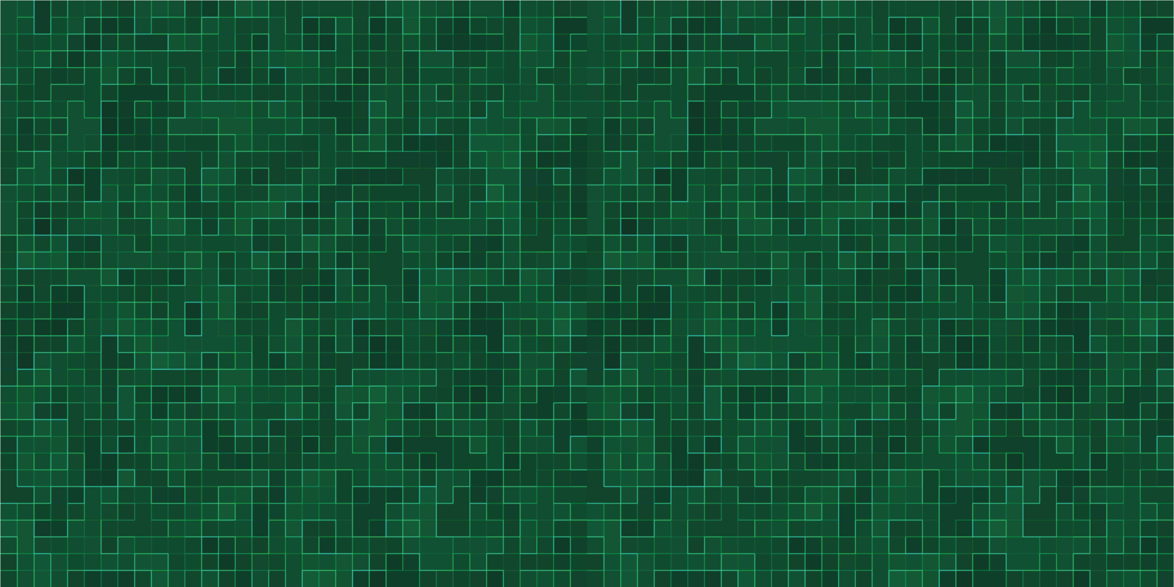 Abstract bright green mosaic tile carpet - TenStickers