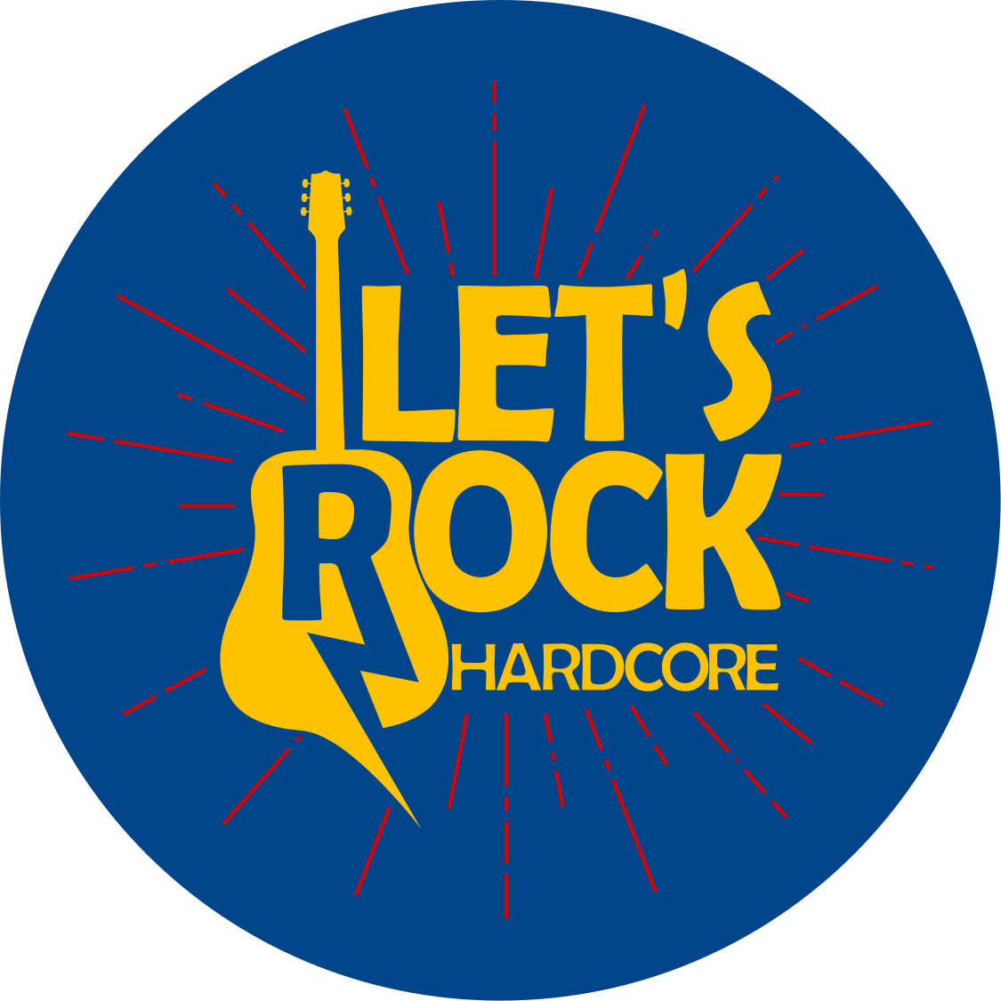 Electric Guitar Tribute circular rug - TenStickers