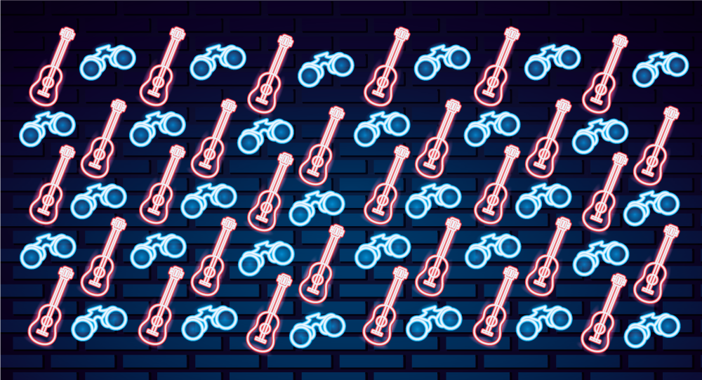 Music Inspired Patterns teenage bedroom rug - TenStickers