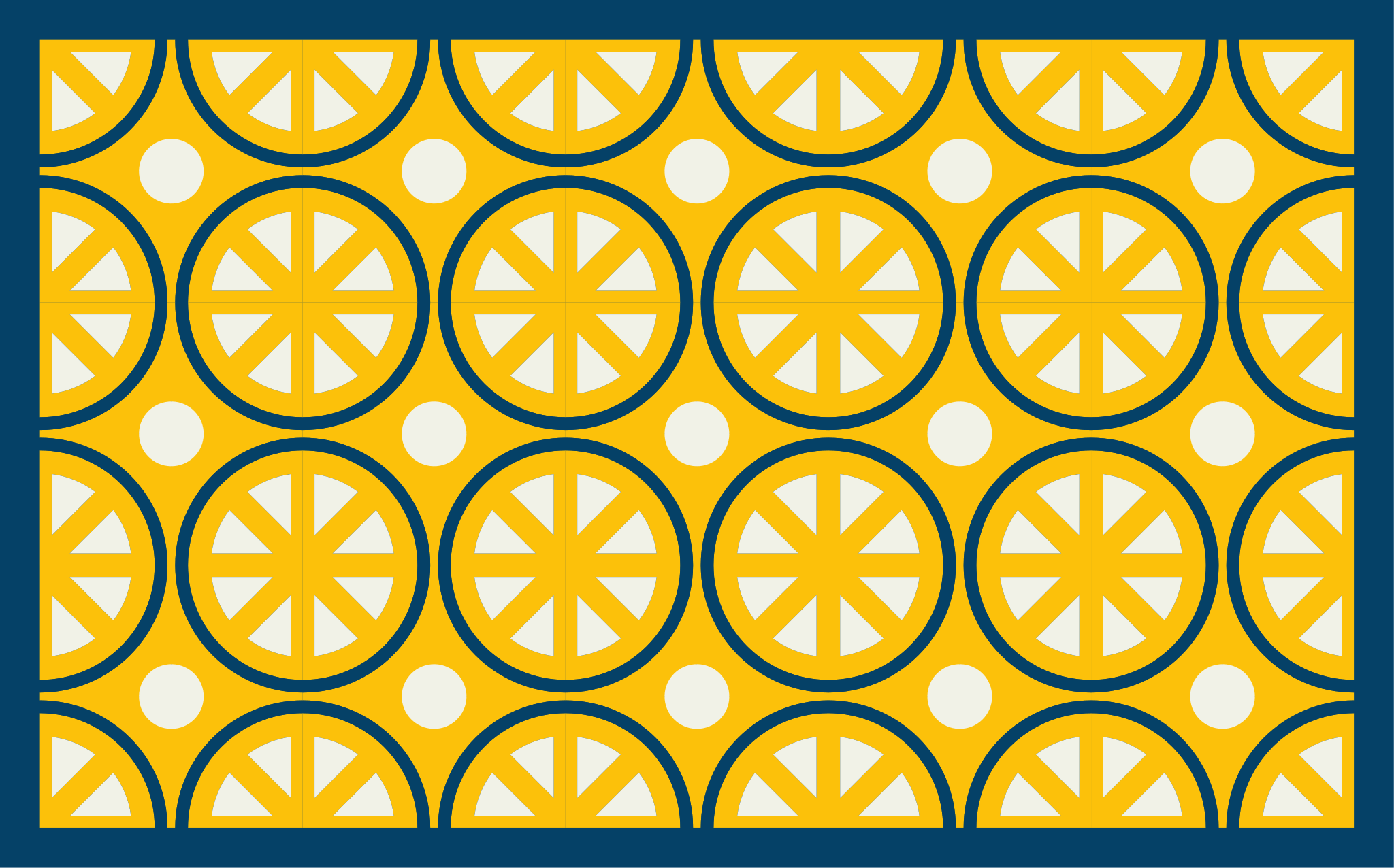 Citrus Slice Style kitchen mat - TenStickers