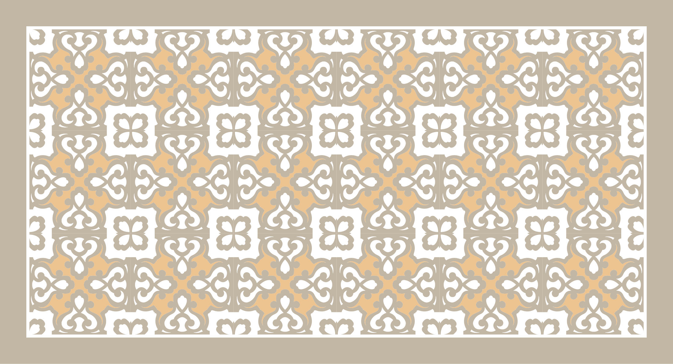Mosaic rug with stylish geometric designs - TenStickers