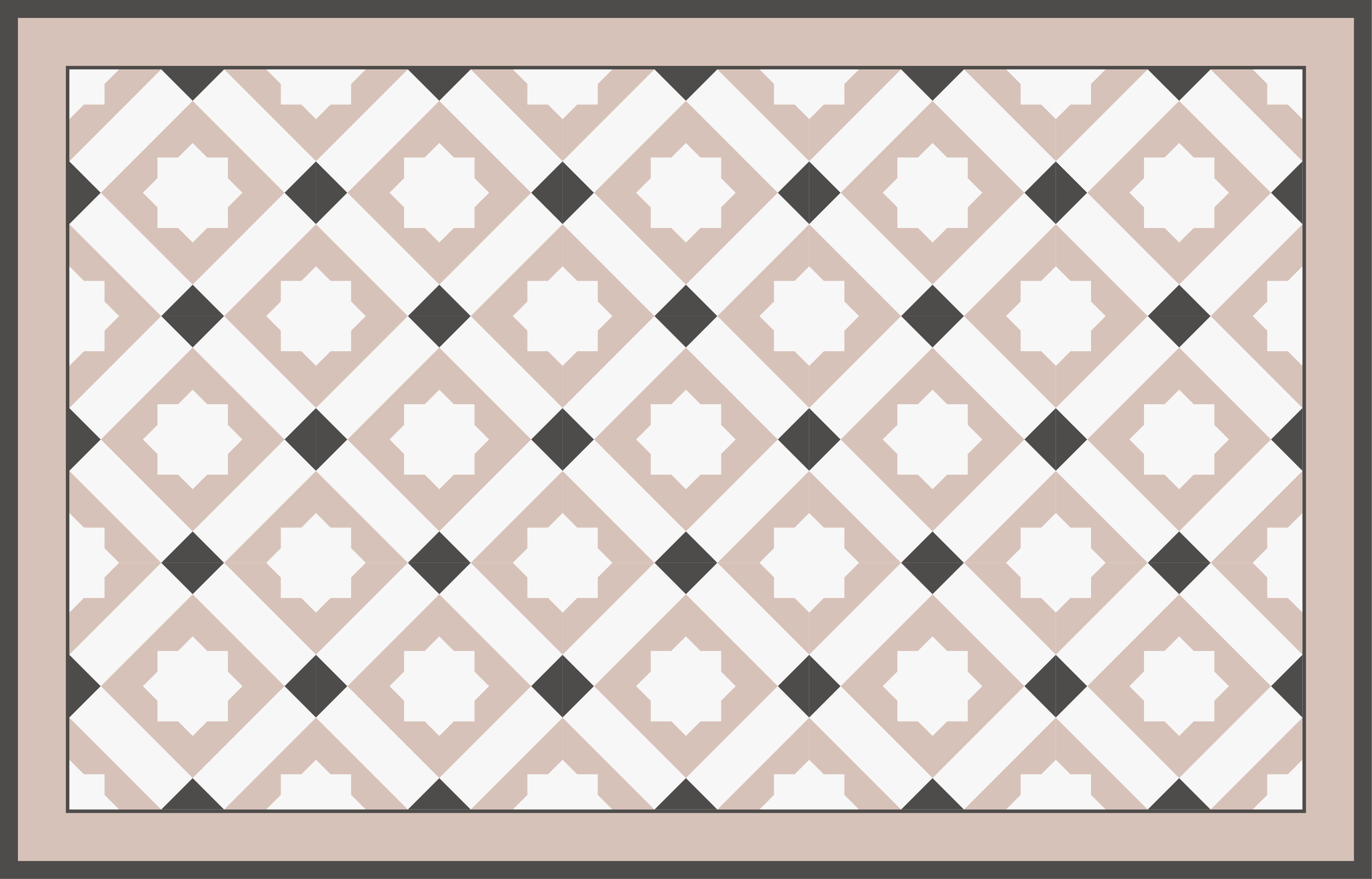 Gometric stars bathroom mat - TenStickers