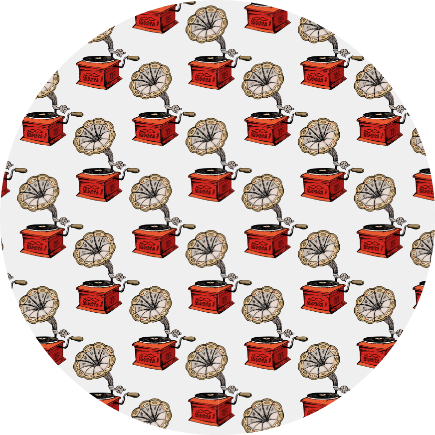 Texture rug retro music boxes - TenStickers