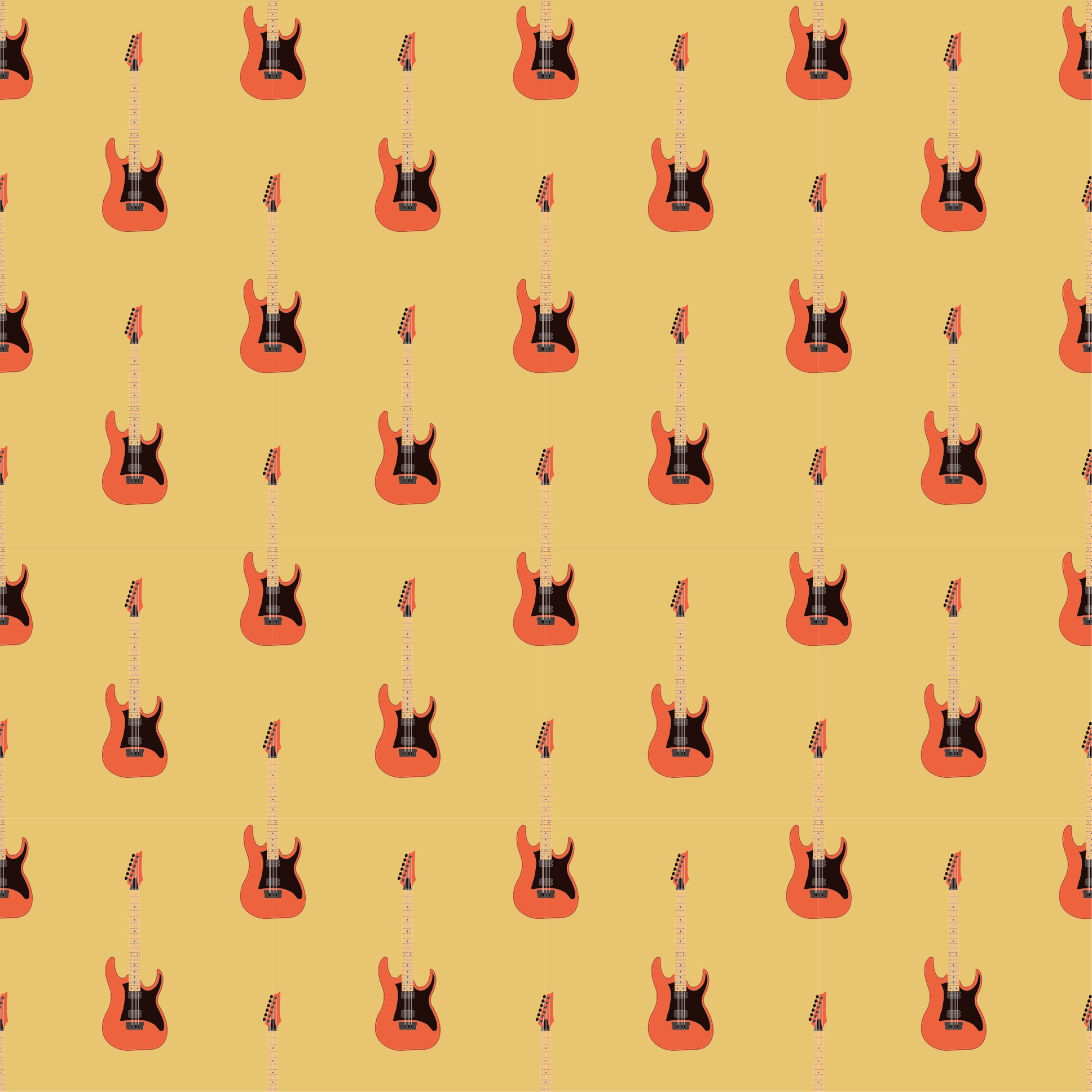 Electric Guitar Focal teenage bedroom rug - TenStickers