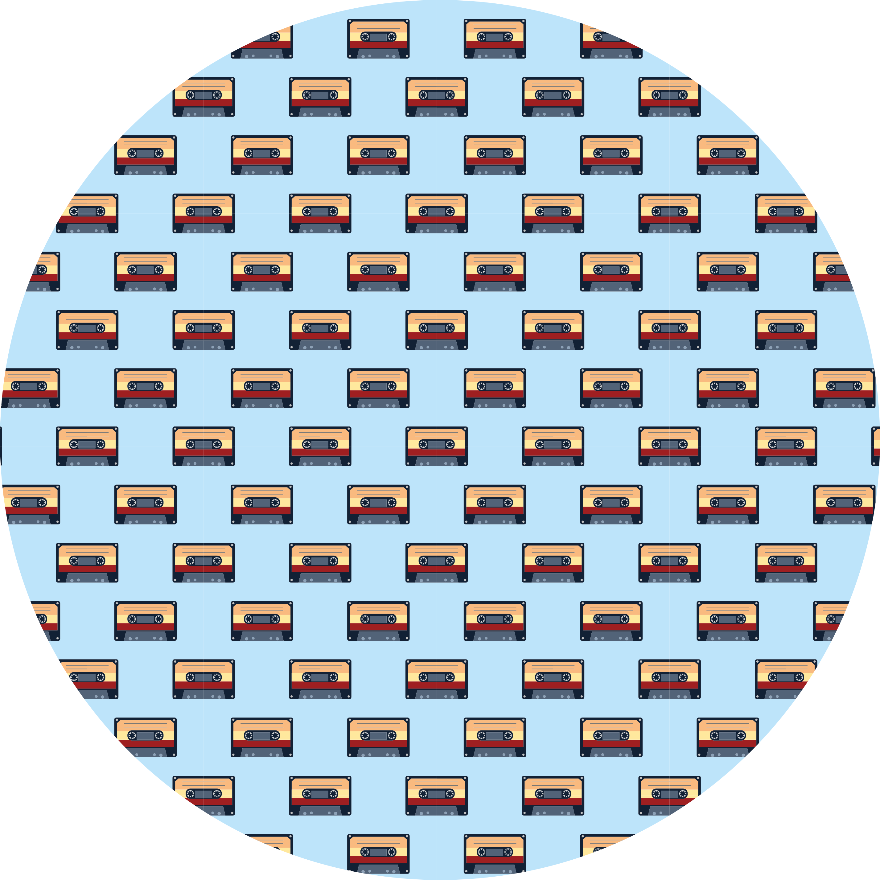 Vintage rug retro cassette design - TenStickers