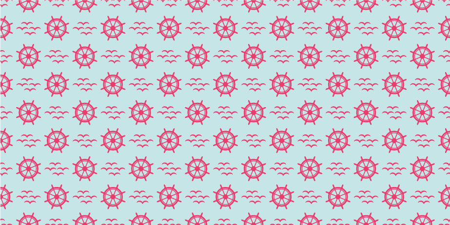 Nautical steering wheels kids rug - TenStickers