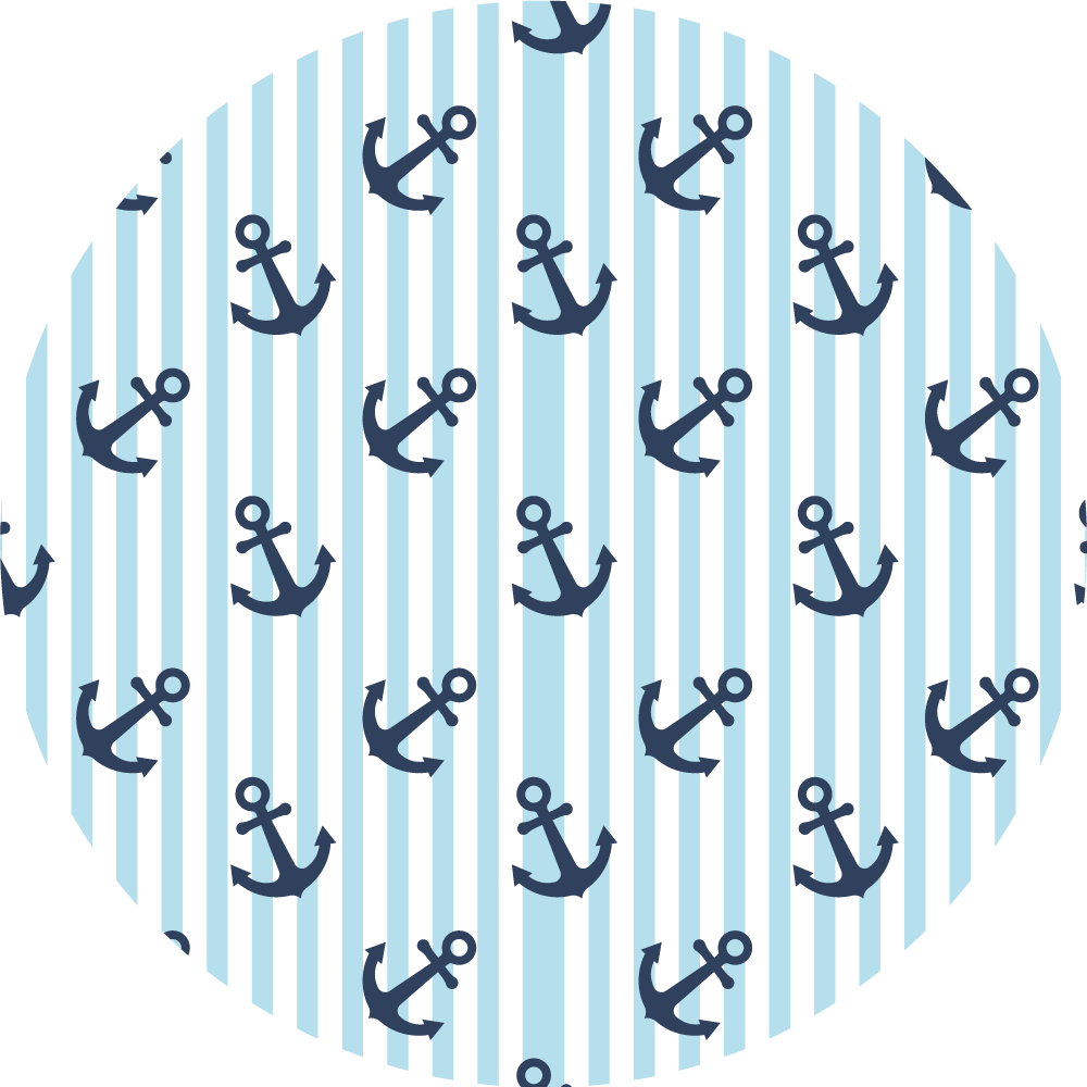 Kids rug nautical anchor design - TenStickers