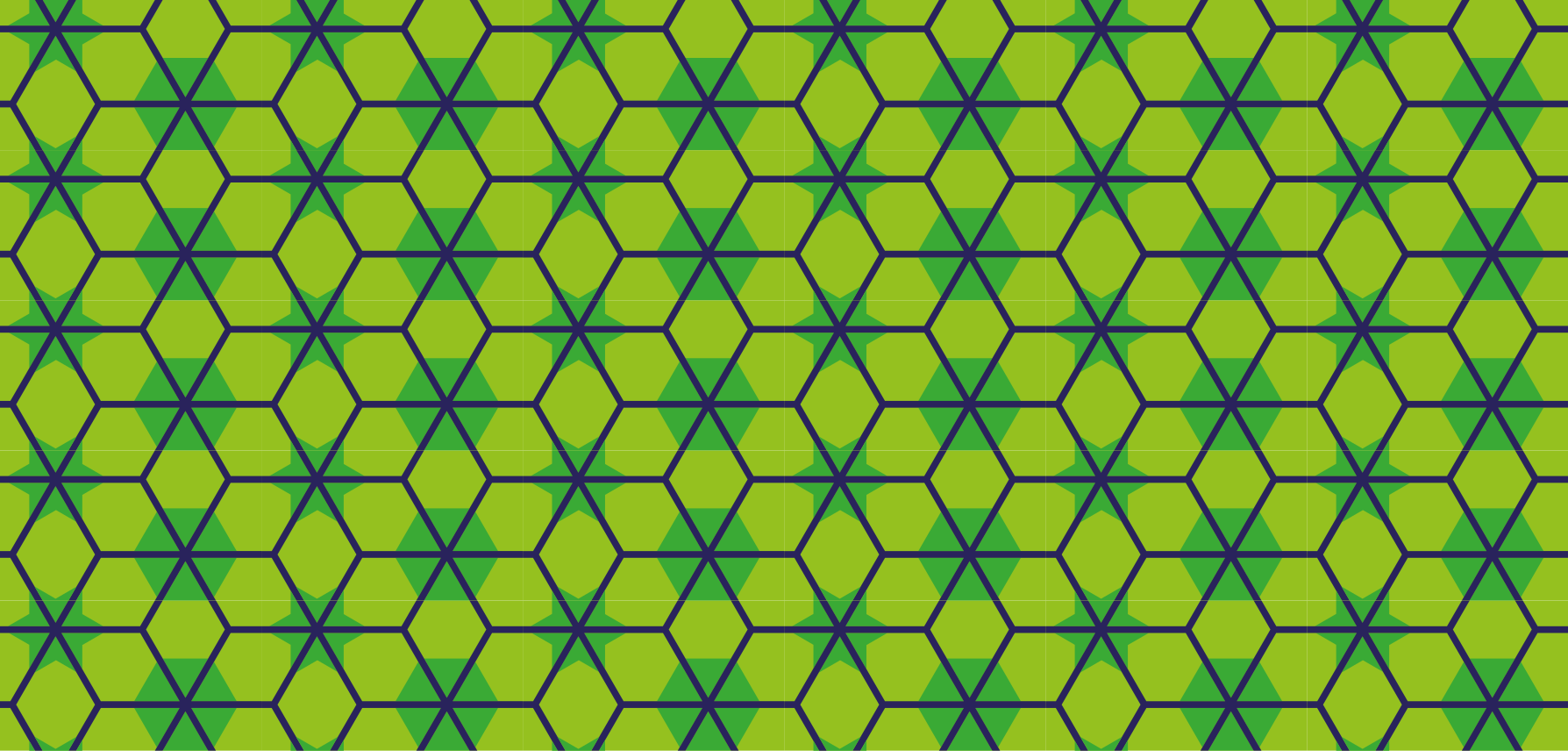 Green hexagonal pattern geometric rug - TenStickers