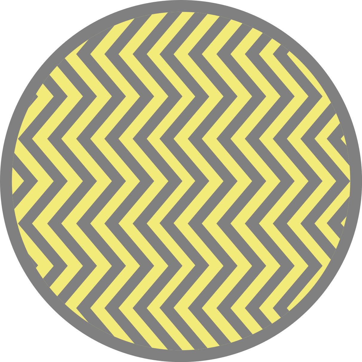Geometric rug in grey and yellow chevron - TenStickers