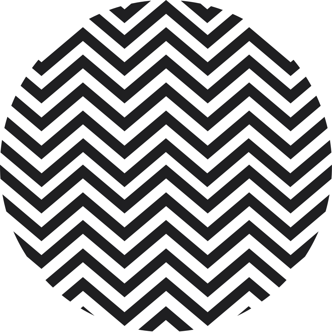 Geometric rug with chevron pattern - TenStickers