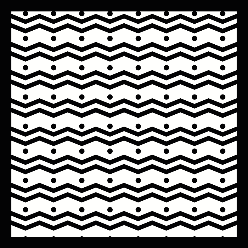 Zigzag concept stripes rug - TenStickers