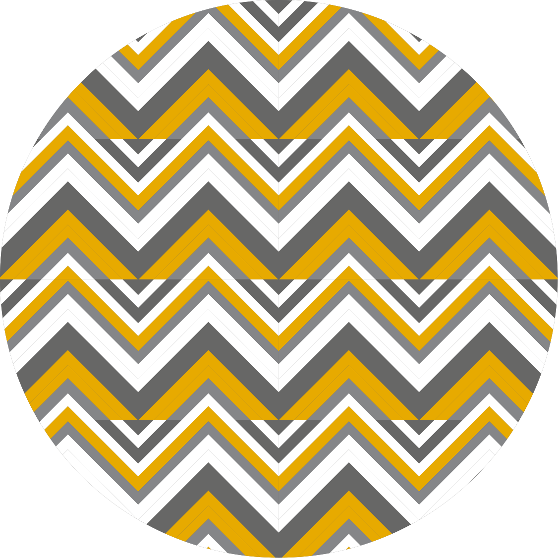 Geometric rug in chevron grey and yellow - TenStickers