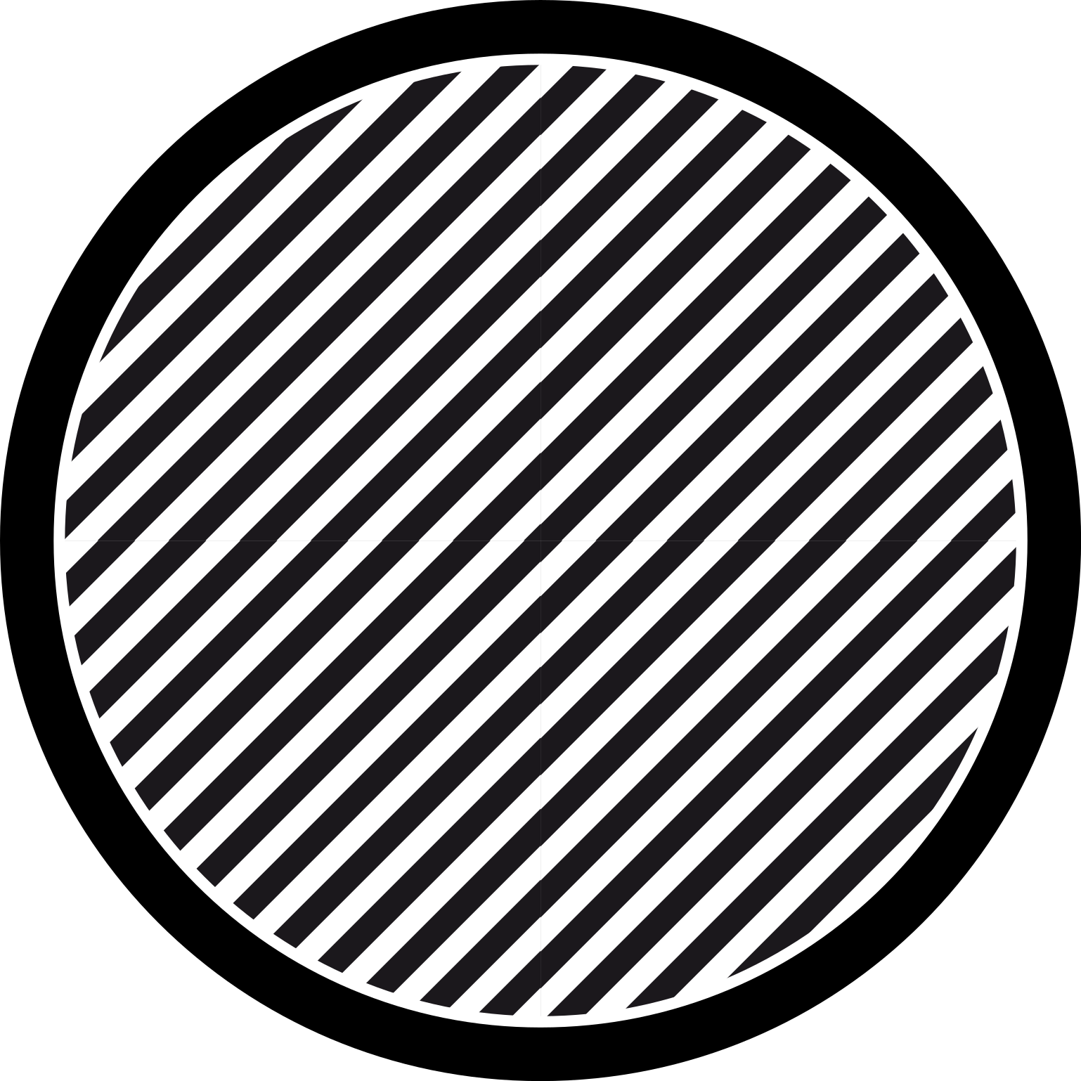 Stripes rug in solid color design - TenStickers