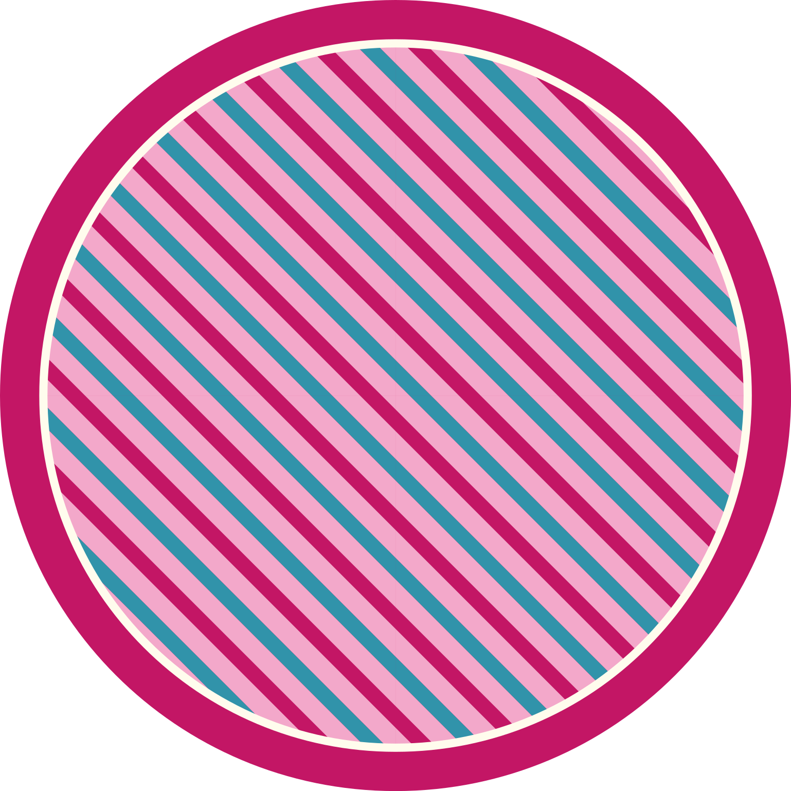 Bright Striped Style stripes rug - TenStickers