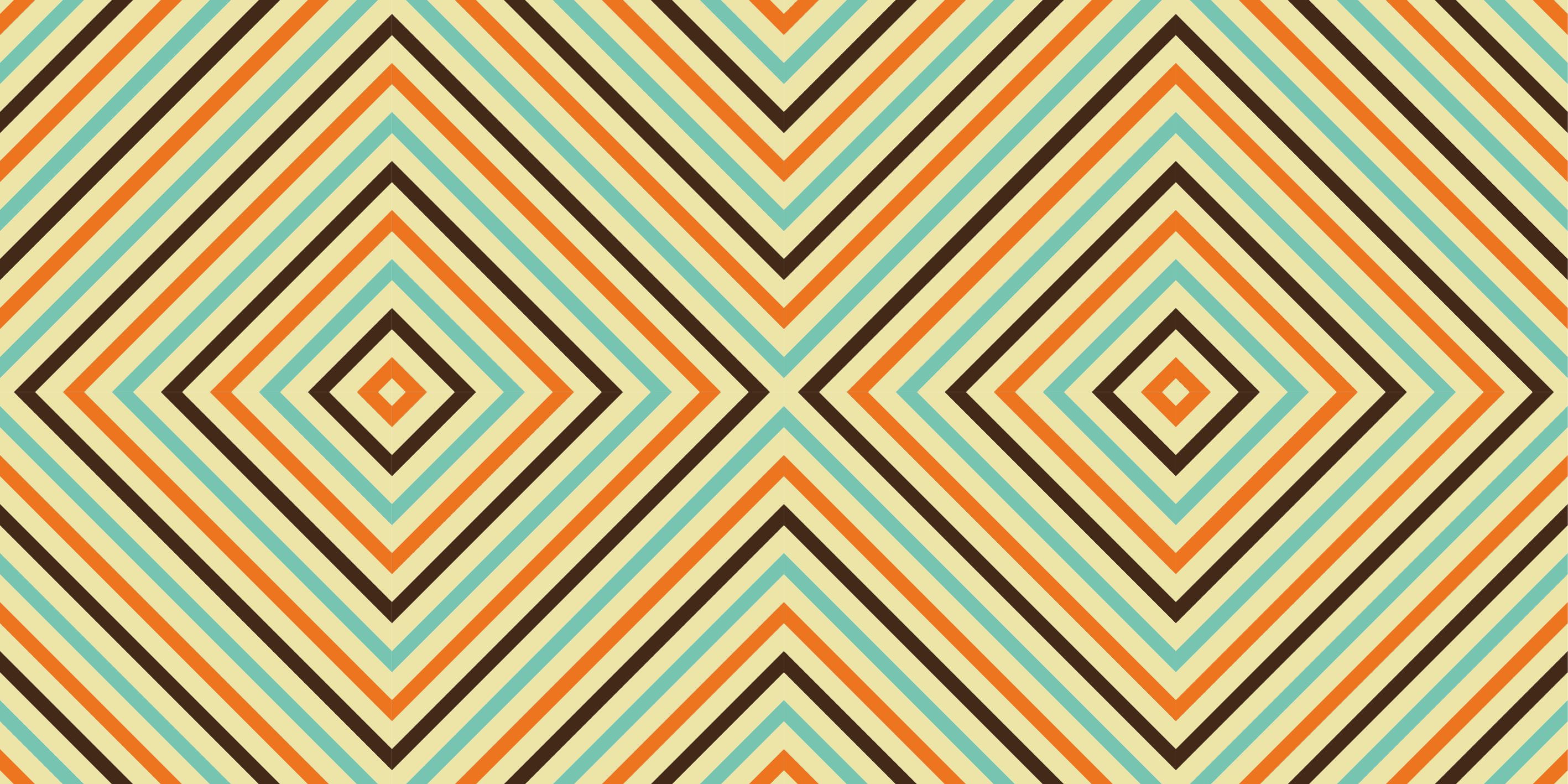 Diamond Pattern Stripes geometric rug - TenStickers