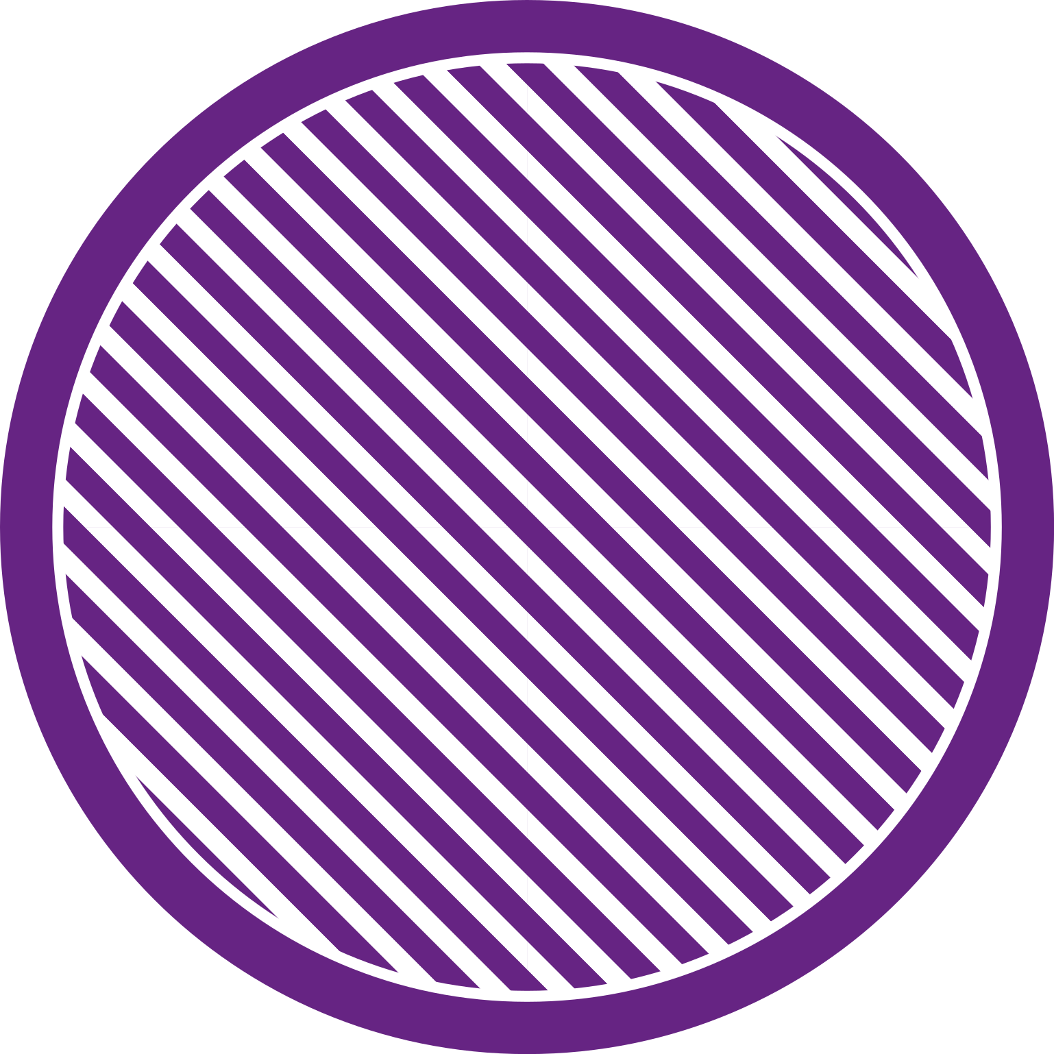 Purple Striped Circle stripes rug - TenStickers