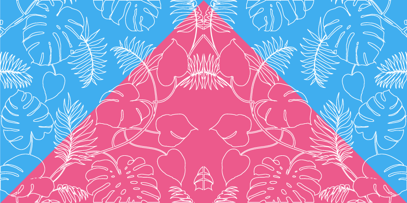 Nature rug tropical leaf design - TenStickers