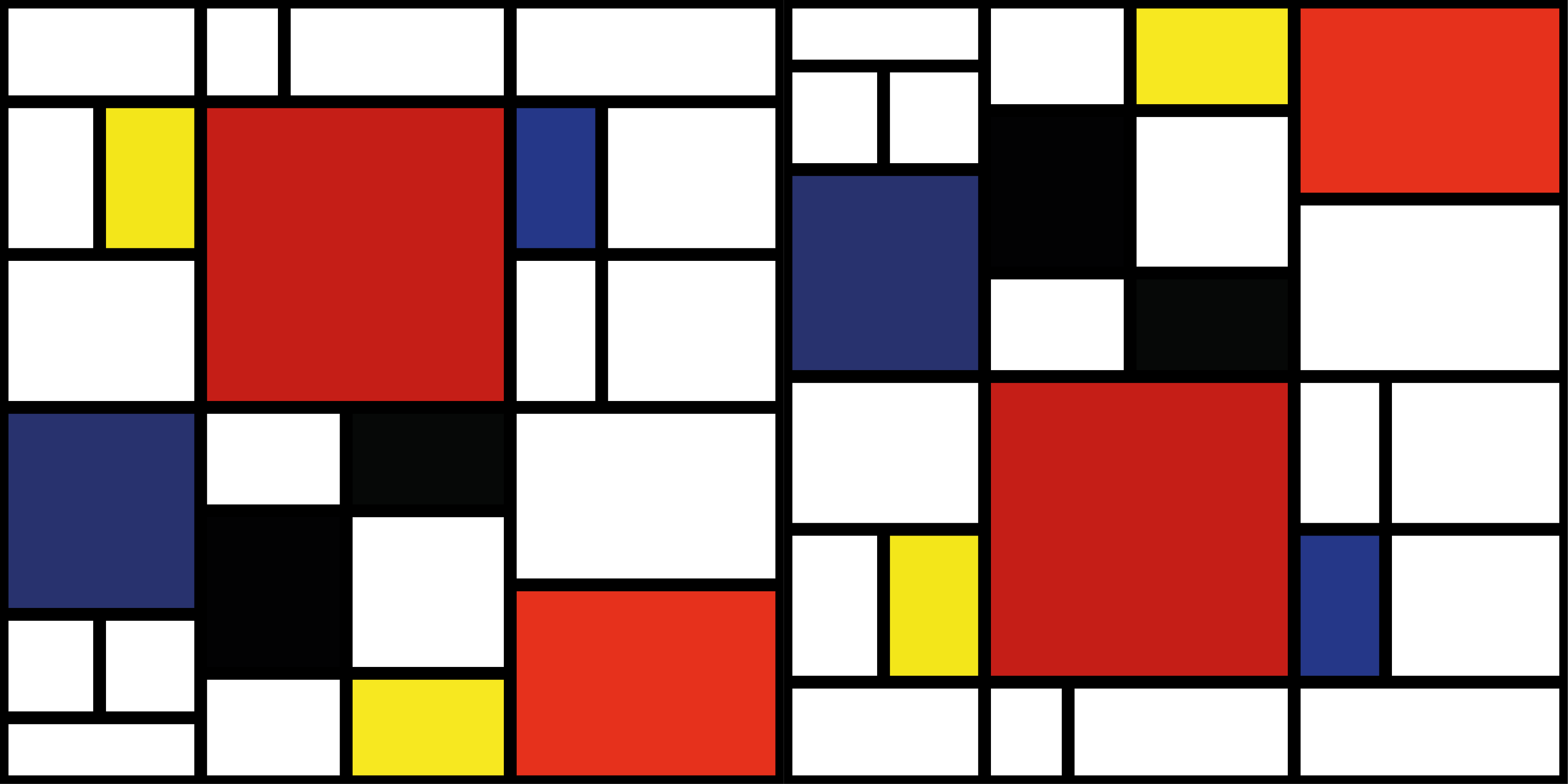Color Block Pattern modern rug - TenStickers
