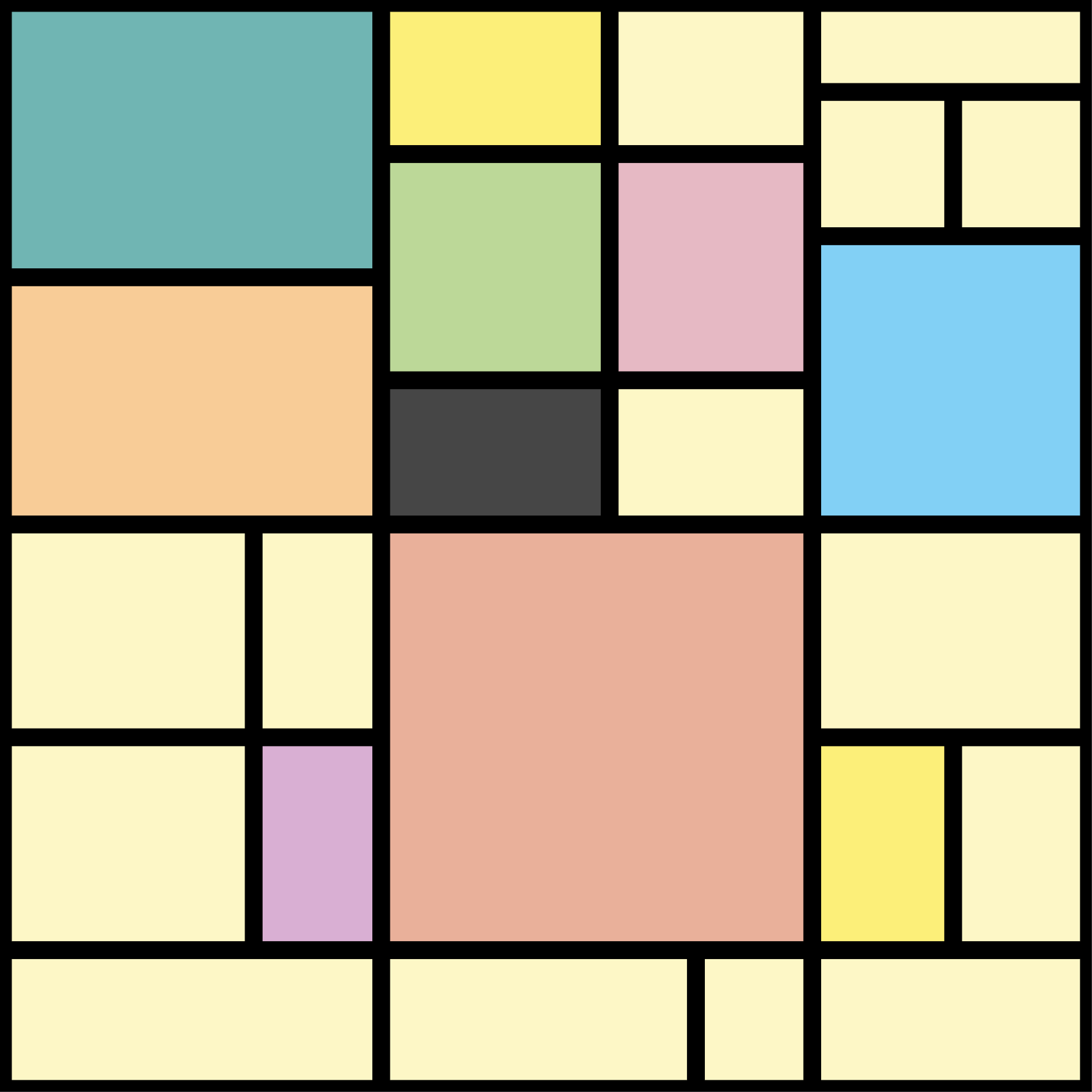 Vibrant Geometry geometric rug - TenStickers