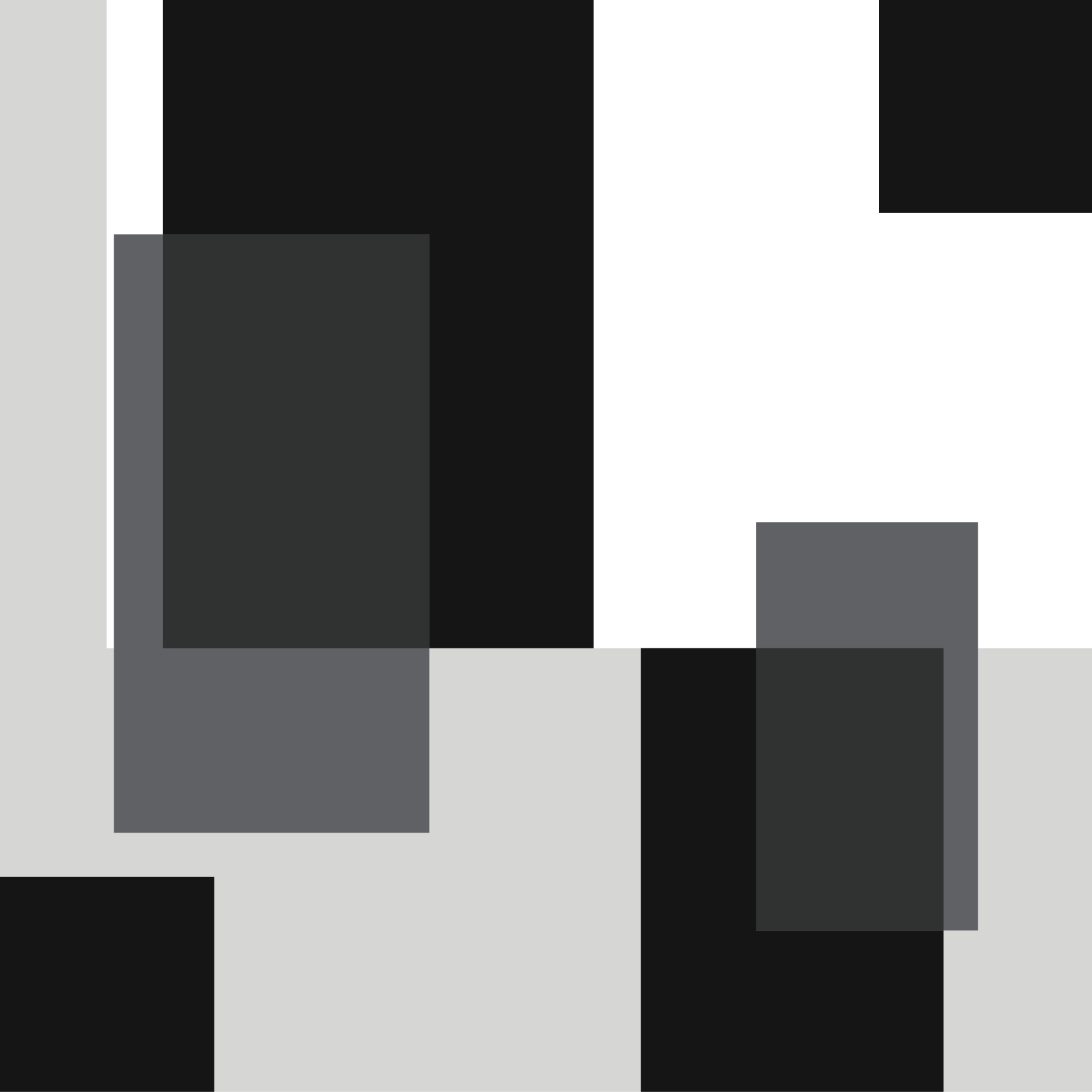 Monochrome Square Layout minimalistic rug - TenStickers