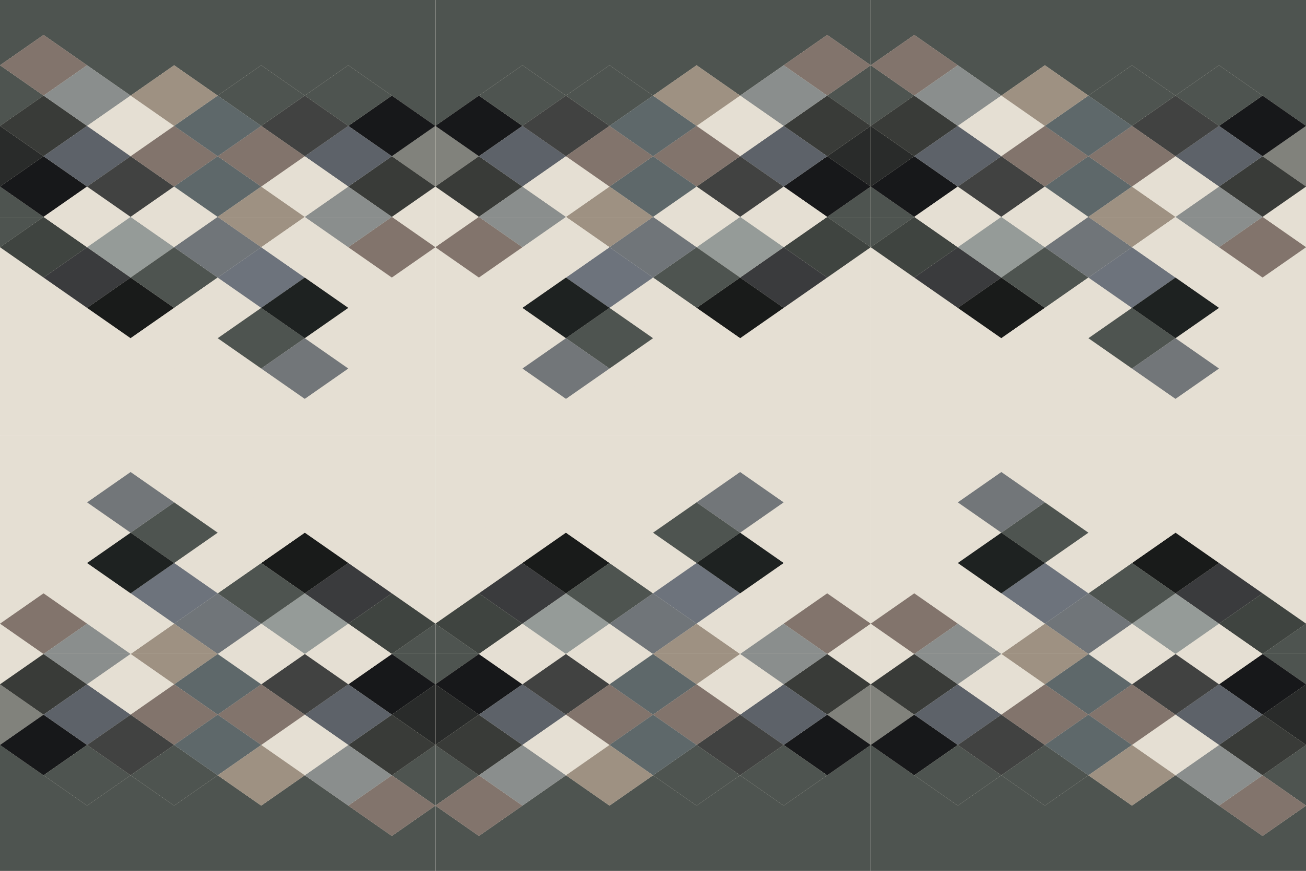 Mosaic rug with modern geometric design - TenStickers