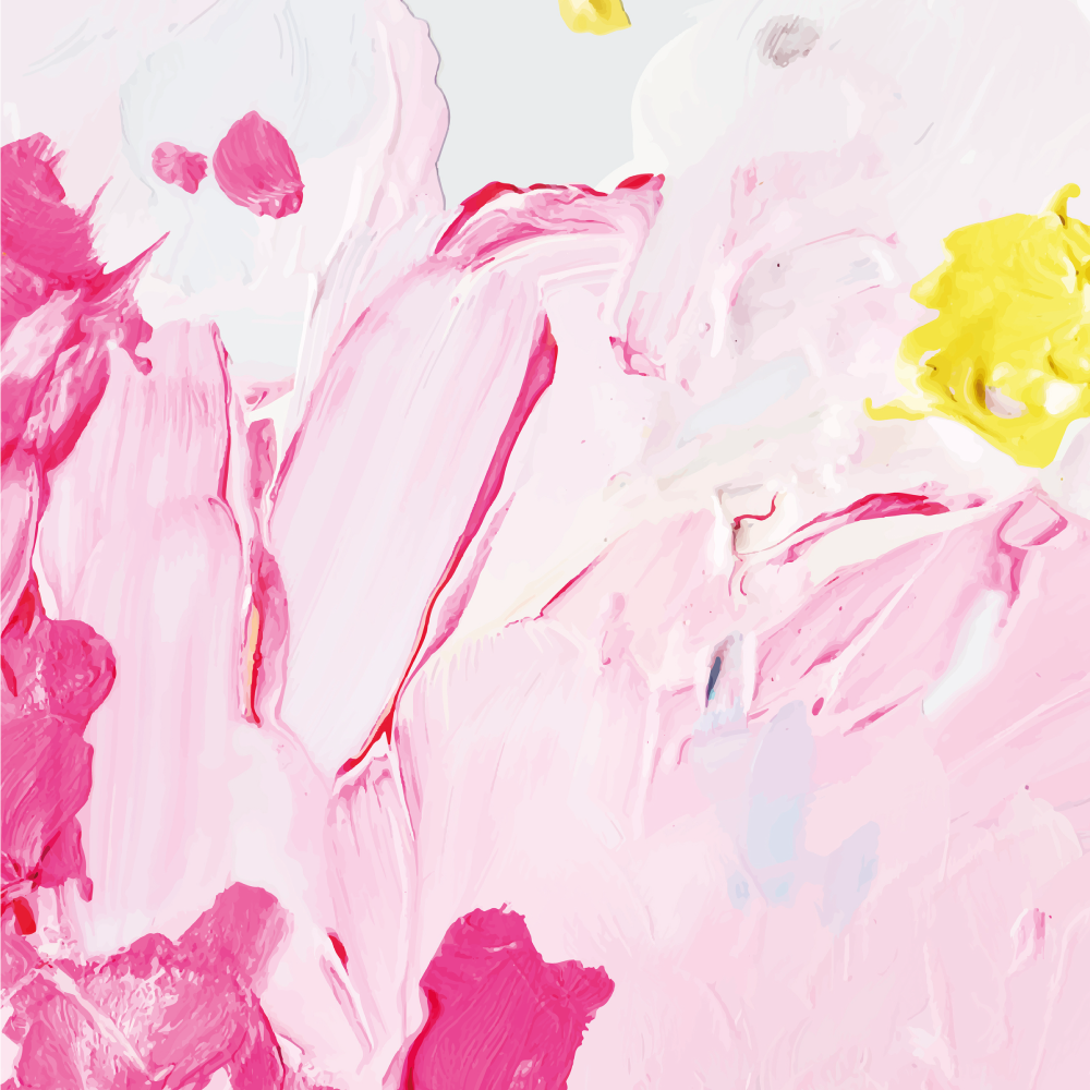 Teenage bedroom rug in abstract brushstrokes design - TenStickers