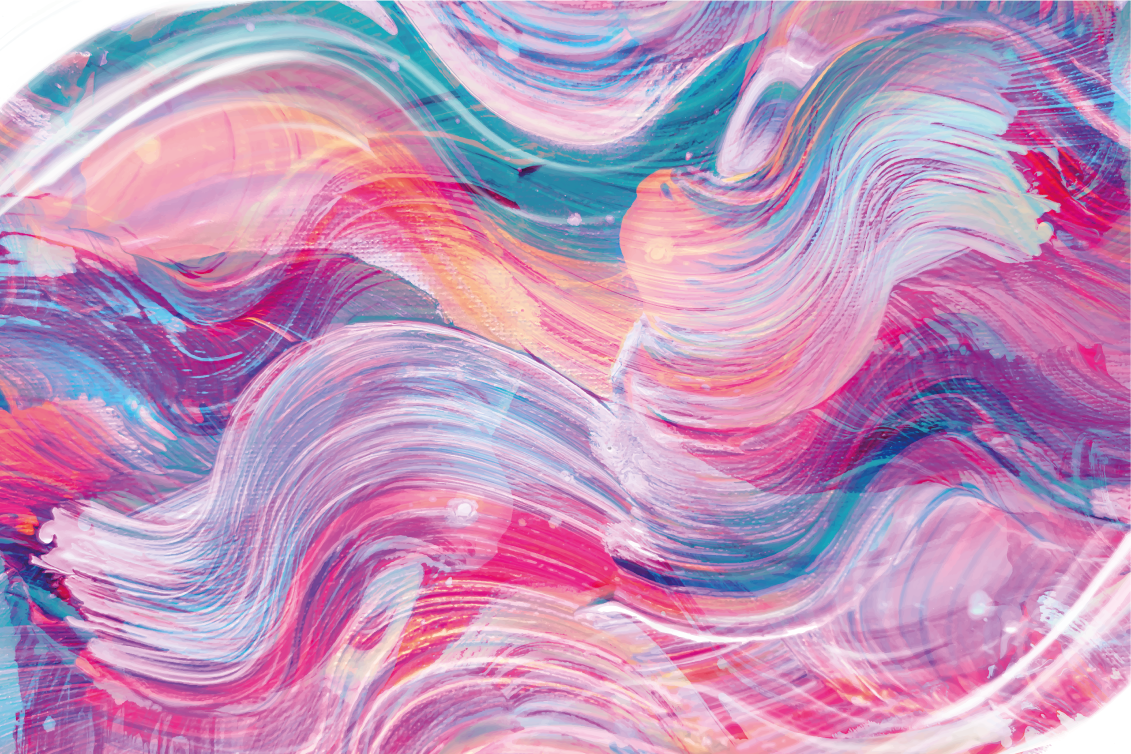 Vibrant Abstract Curves kids rug - TenStickers