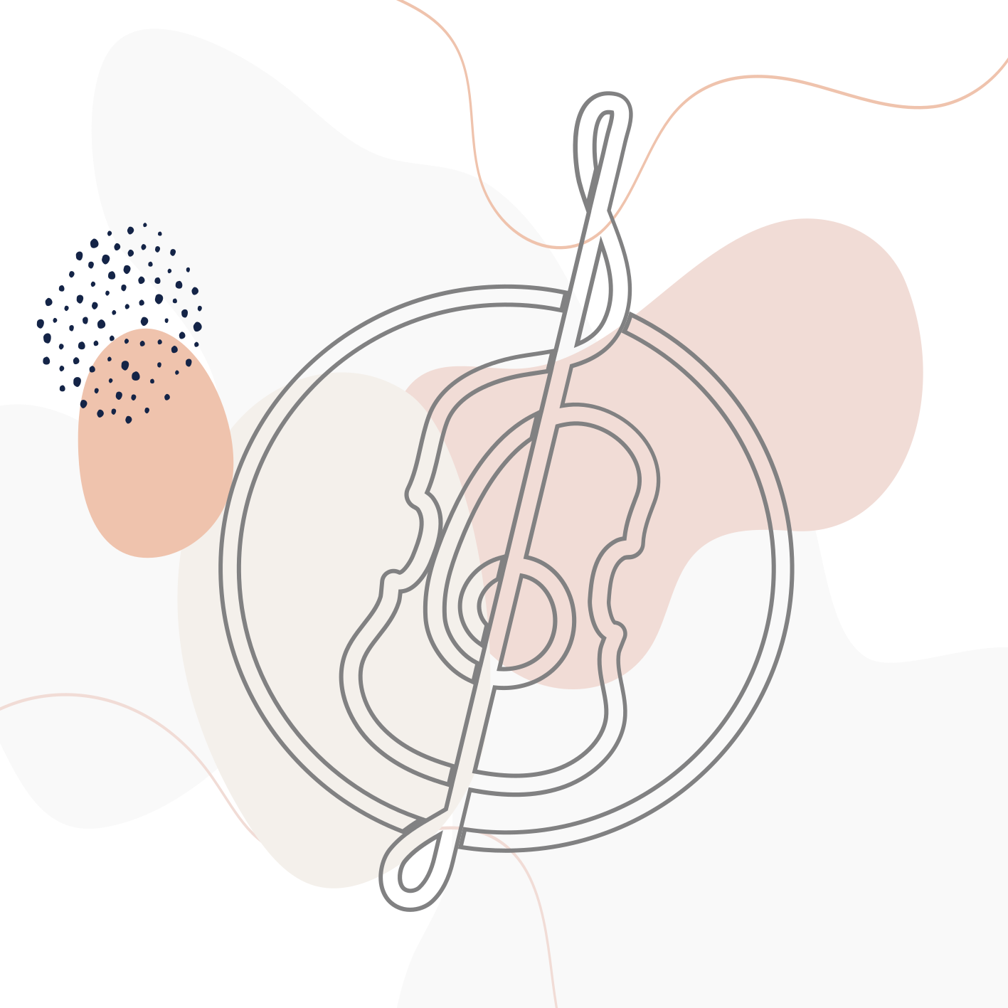 Musical Note Outline modern rug - TenStickers