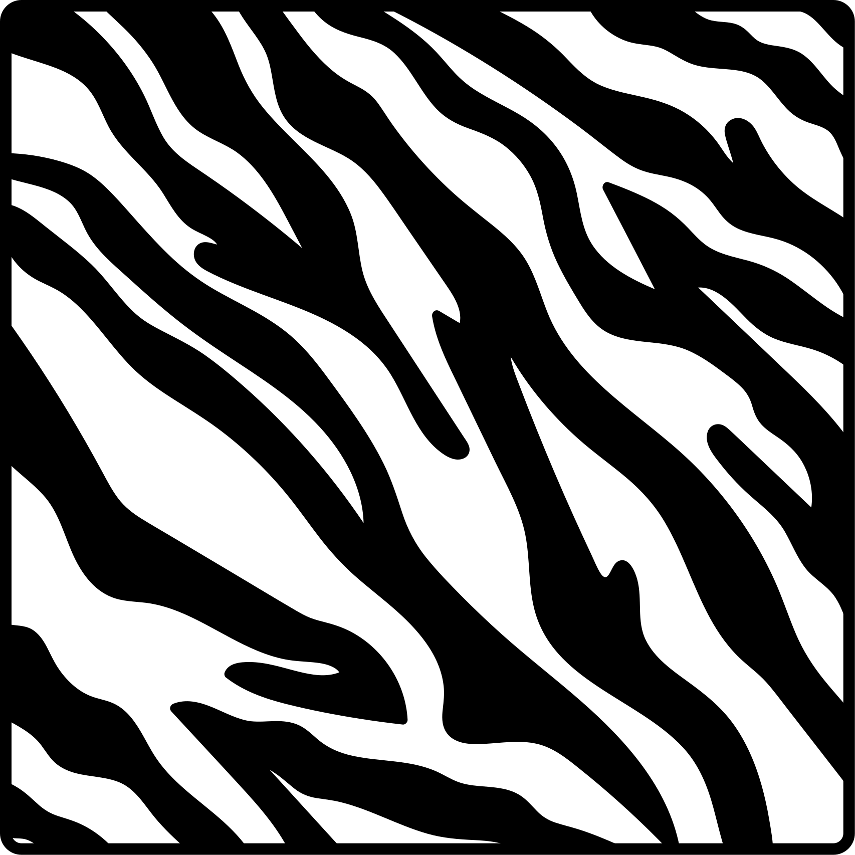 Animal print rug in zebra pattern style - TenStickers