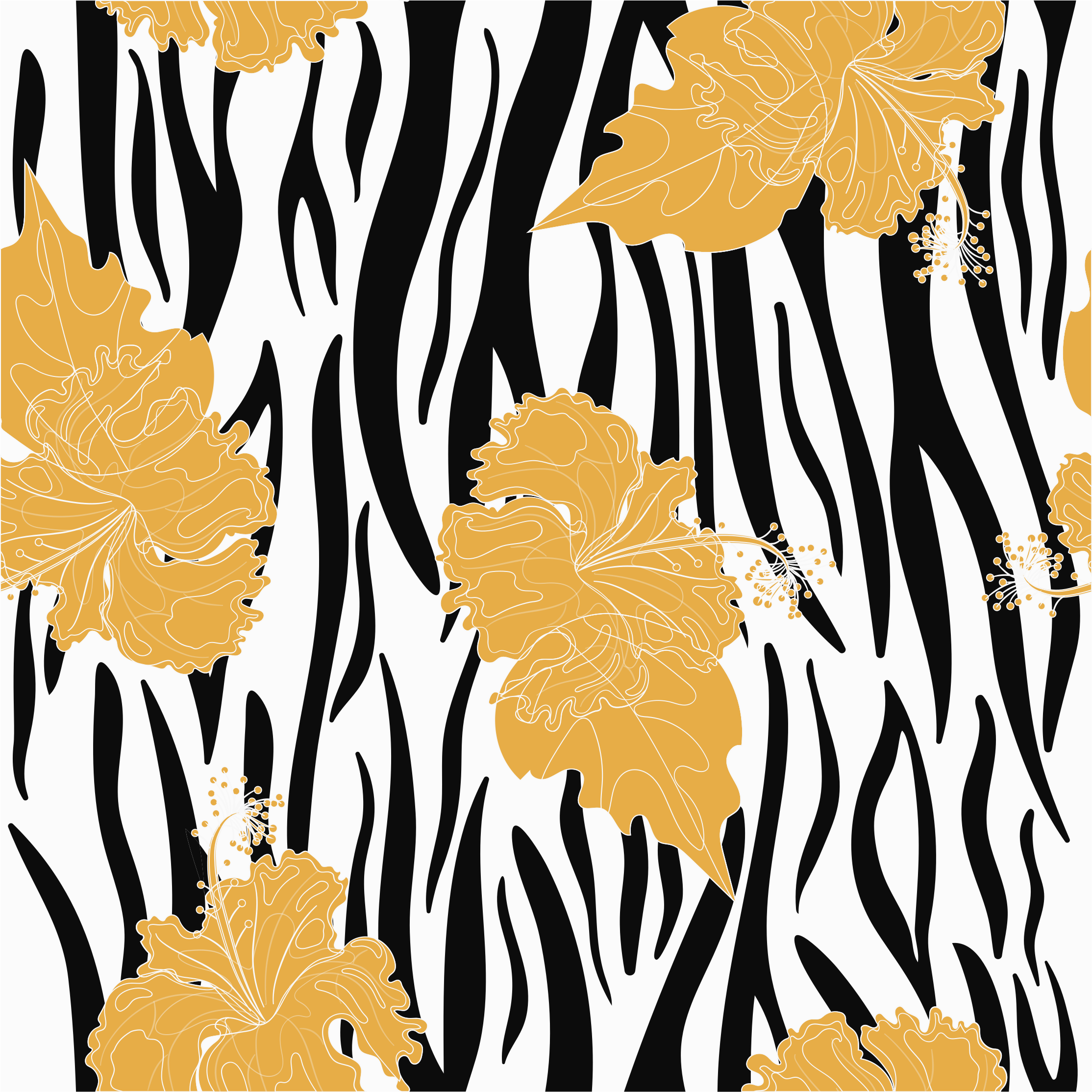 Animal print rug in zebra jungle design - TenStickers