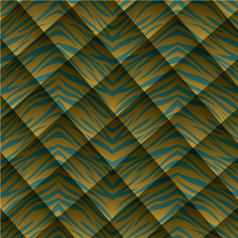 Animal print rug zebra pattern fusion - TenStickers