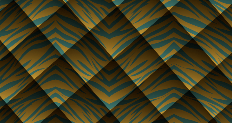 Tiger Stripe Concept animal print rug - TenStickers