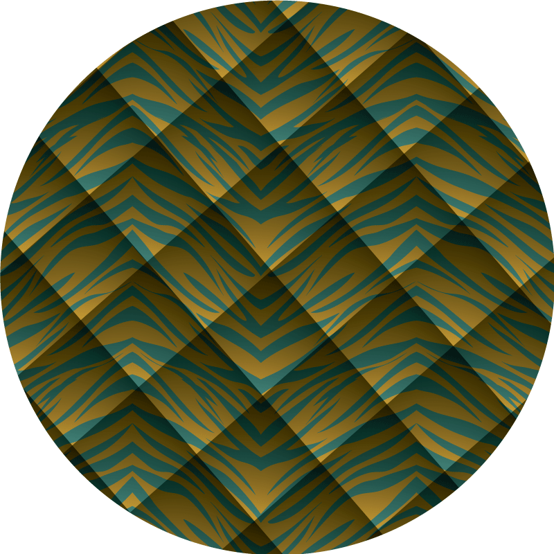 Safari Inspired Pattern animal print rug - TenStickers