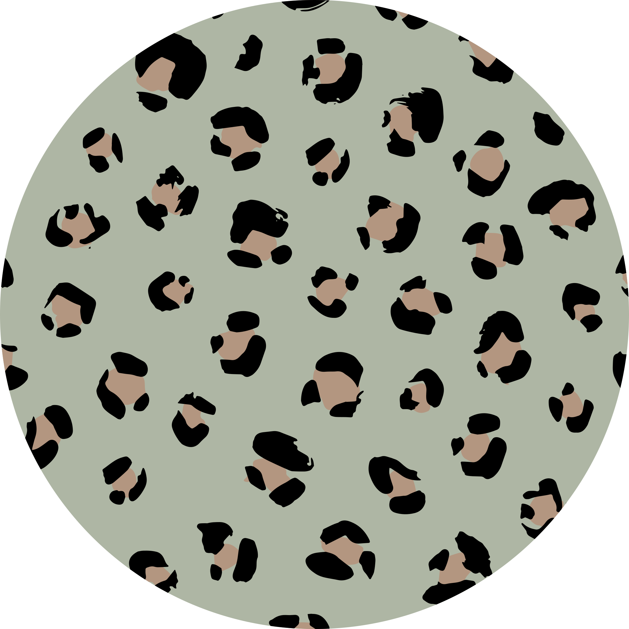Animal print rug in leopard print aesthetic - TenStickers